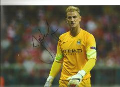 Football Joe Hart 12x8 signed colour photo pictured while playing for Manchester City. Good