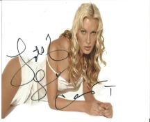 Caprice Bourret signed 10 x 8 colour Model Photoshoot Landscape Photo, from in person collection