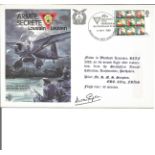 Duncan Simpson (Hawker Hunter, Harrier and Hawk Test Pilot)signed Second World War flown cover.