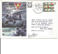 Duncan Simpson (Hawker Hunter, Harrier and Hawk Test Pilot)signed Second World War flown cover.