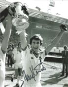 Football Ray Stewart 10x8 signed black and white photo pictured celebrating after West Ham winning
