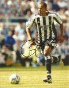 Football Jermaine Jenas 10x8 signed colour photo pictured while playing for Newcastle United. Good
