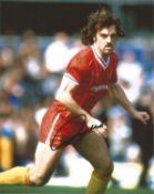 Football John Wark 10x8 signed colour photo pictured in action for Liverpool. Good Condition. All