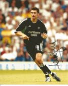 Football Aaron Hughes 10x8 signed colour photo pictured while playing for Newcastle United. Good