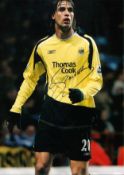 Football Georgios Samaras signed 16x12 colour photo pictured in action for Manchester City. Good