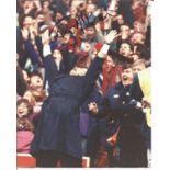 Football Ron Atkinson 10x8 signed colour photo pictured while manager of Aston Villa. Good