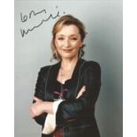 Lesley Manville signed 10 x 8 colour Photoshoot Portrait Photo, from in person collection