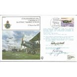 Formation of No 1 Flying Training School official double signed cover RAF FF12. Signed by Group