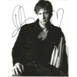 Aaron Eckhart signed 10 x 8 b/w Photoshoot Portrait Photo, from in person collection autographed