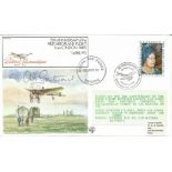 First Aeroplane Flight from London to Paris official signed cover RAF FF29. Signed by Flight