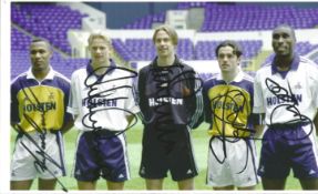 Football Tottenham Hotspur multi signed 10x6 colour photo signed by Les Ferdinand, Steffen