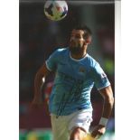 Football Alvaro Negredo 12x8 signed 12x8 colour photo pictured in action for Manchester City. Good