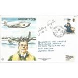 Geoffrey Tyson signed on his own Test Pilots cover RAF TP23. Flown in Hawker Hind, G-AENP of The