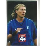 Football Robbie Savage 12x8 signed colour photo pictured while playing for Birmingham City. Good