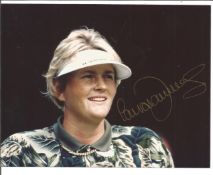 Golf Dame Laura Davies signed 8x6 colour photo. Dame Laura Jane Davies, DBE (born 5 October 1963) is