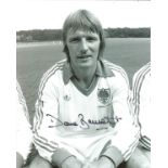 Football Dave Bassett signed 10x8 black and white photo pictured during his early playing days