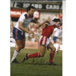 Football Mickey Thomas 12x8 signed colour photo pictured in action for Wales against England. Good