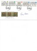 George Baker 1989 Xmas Royal Mail cover Signed FDC. Good Condition. All signed pieces come with a