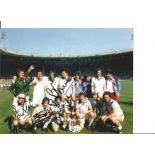 Football West Ham 1980 FA Cup 10x8 Colour Photo Signed By 8 Of The Hammers Winning Side Includes