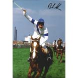 Bob Champion Signed Aldaniti Horse Racing 8x12 Photo. Good Condition. All signed pieces come with