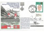 Commodore R C Hastie and Commodore B G Young signed RNSC(3)4 cover commemorating the 40th