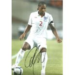Football Glen Johnson 10x8 signed colour photo pictured in action for England. Good Condition. All