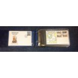 Isle of Man 1970s First Day Cover collection in blue half sized album 40+ covers in good condition