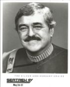 Star Trek James Doohan signed 10 x 8 inch b/w photo. Good Condition. All signed pieces come with a