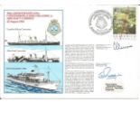 Group Captain G E Livock and Captain J D Roddis signed RNSC(4)7 cover commemorating the 70th