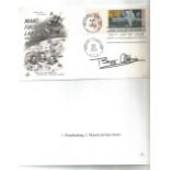 Apollo 11 Astronaut Buzz Aldrin signed 1969 Moonlanding US FDC. Good Condition. All signed pieces