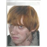 Harry Potter Rupert Grint signed 10 x 8 inch colour photo. Good Condition. All signed pieces come
