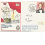 Cdr W B Smith and A M Power signed RNSC10 cover commemorating the 175th anniversary of the Battle of