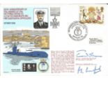 Captain C P Norman and Captain M L C Crawford signed RNSC(3)8 cover commemorating the 40th