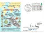 Commander R M Davey and Captain G W R Biggs signed RNSC(5)20 cover commemorating Christmas 1989,