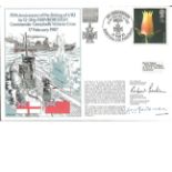 Vice Admiral Sir Robert Gerken and Commodore N I C Kettlewell signed RNSC(5)2 cover commemorating