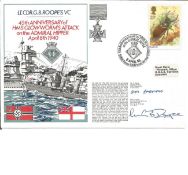 Mr A Harris and Lieut Comdr M G B Roope signed RNSC(4)12 cover commemorating the 45th Anniversary of