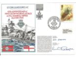 Mr A Harris and Lieut Comdr M G B Roope signed RNSC(4)12 cover commemorating the 45th Anniversary of