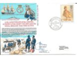 Captain M A Johnson and Lieutenant P Spooner signed RNSC(5)21 cover commemorating the 111th