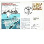 Commander P D Sturdee and Lieutenant E G F Osborne signed RNSC(3)7 cover commemorating the 40th