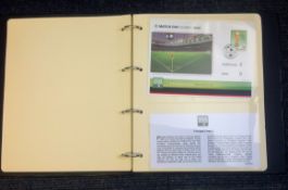2006 Football World Cup Match Day Cover Collection in Blue Westminster Album. 30 pages of covers and