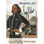 Kelly Holmes Signed 2004 Athens Olympic 5x7 Promo Photo. Good Condition. All signed pieces come with