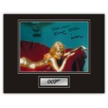 Stunning Display! 007 Goldfinger Shirley Eaton hand signed professionally mounted display. This
