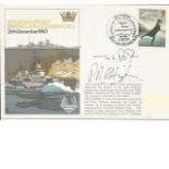 Rear Admiral P R C Higham and Cdr J I Redrobe signed RNSC13 cover commemorating the 30th Anniversary