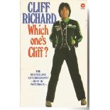 Cliff Richards signed on title page of softback book Which ones Cliff; some signs of age priced