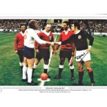 Bobby Moncur Signed 1972 England V Scotland 12x18 Limited Edition Photo. Good Condition. All