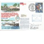 Captain P G C Dickens and Lieut Comdr B Westlake signed RNSC(3)6 cover commemorating the 65th