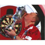 Glen Durrant Signed Darts 8x10 Photo. Good Condition. All signed pieces come with a Certificate of
