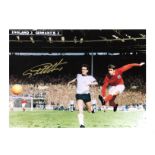 Geoff Hurst Signed England 1966 World Cup 12x16 Art Print. Good Condition. All signed pieces come