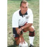 Football David Platt 10x8 signed colour photo pictured in England kit. Good Condition. All signed