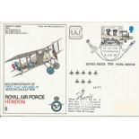 John Rust signed 50th Anniversary of First RAF Air Display RAF Hendon cover RAF Museum SC12. 5p